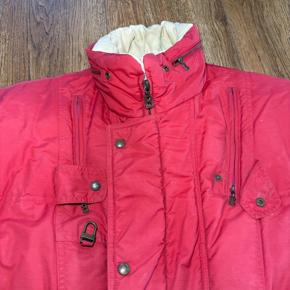 Vintage Bogner Red Goose Down Puffer Ski Jacket USA Made Womens EUR 36 Retro - Picture 6 of 13